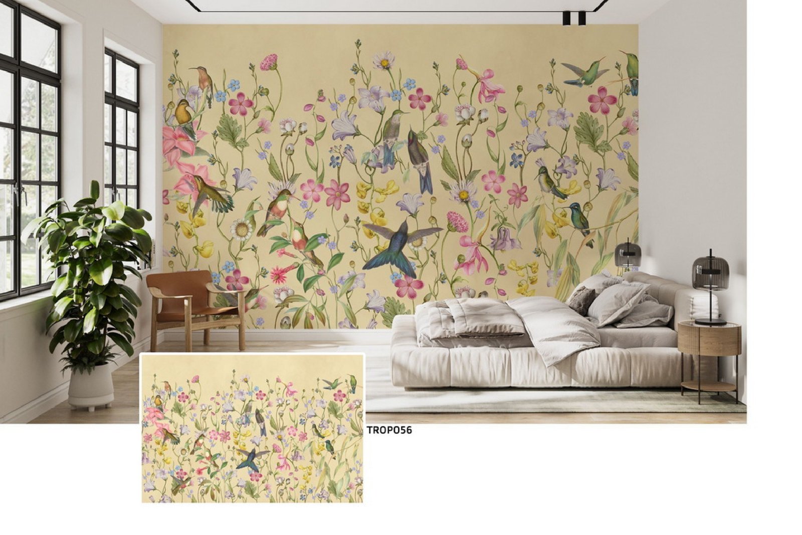 Modern bedroom wall decor